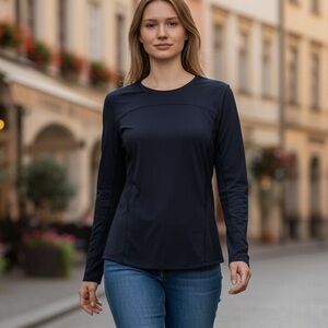 lululemon athletica Midnight Black Long Sleeve Tee - NWOT